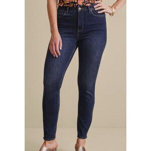 Soft Surroundings Size 12P Dark Wash Blue Jegging Jeans
